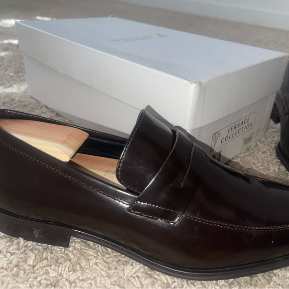Versace Collection Dark Brown Men\'s Loafers main image 5